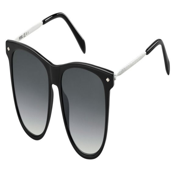 FOSSIL Rectangle Women BLACK Acetate Frame main image 4